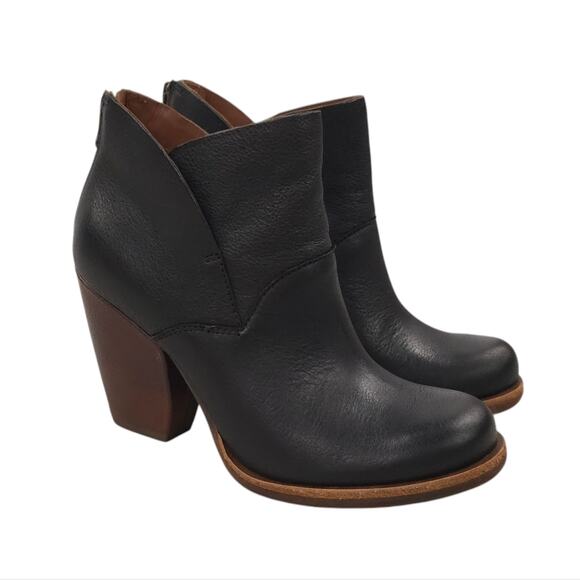 Kork-Ease Castaneda Boots Leather Heeled Ankle Booties Minimalist Fall - Picture 2 of 11